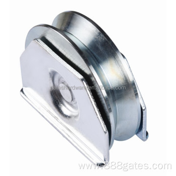 Y/V/U groove sliding gate wheel with double plates